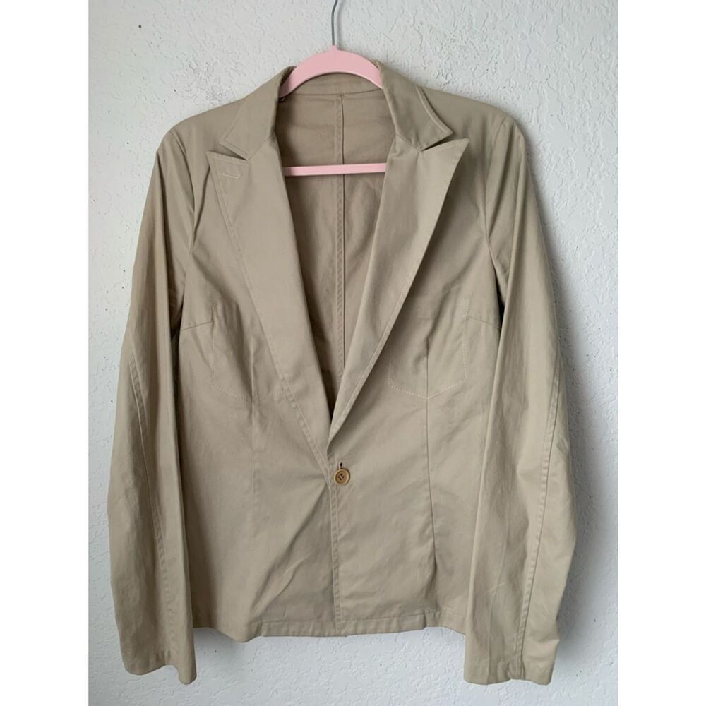 CoStume International Italy Light Beige Single-Button Blazer 42/S